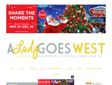 Tablet Screenshot of aladygoeswest.com